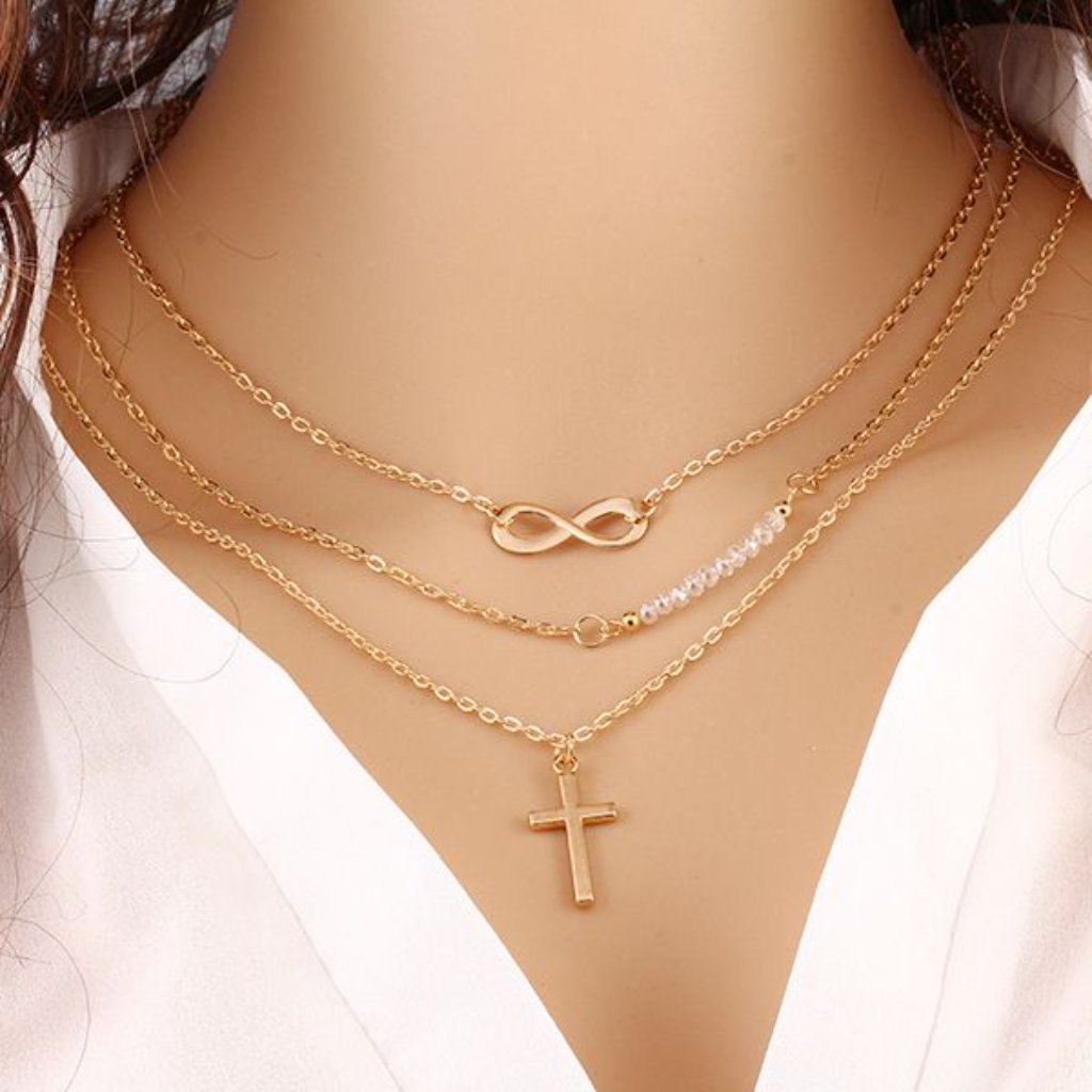 Gold Layered Necklace Gold Layered Necklace Gold Layered Necklace Gold Necklace